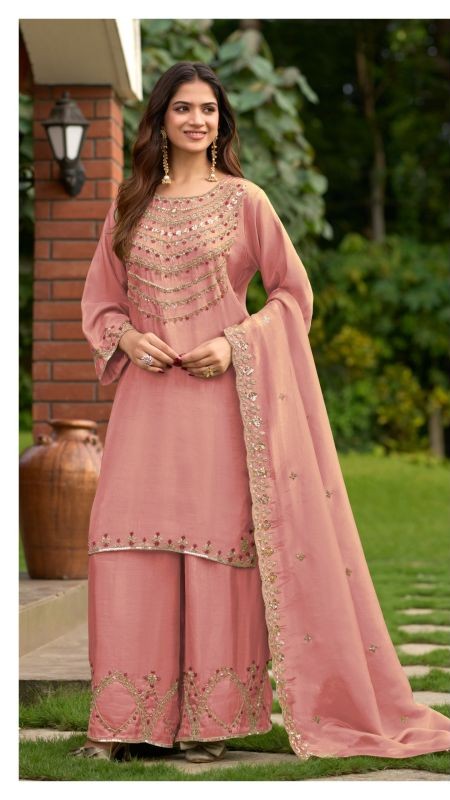 Deepsy D 3508 A To D Readymade Pure Viscose Tissue Silk Beats Work Salwar Kameez