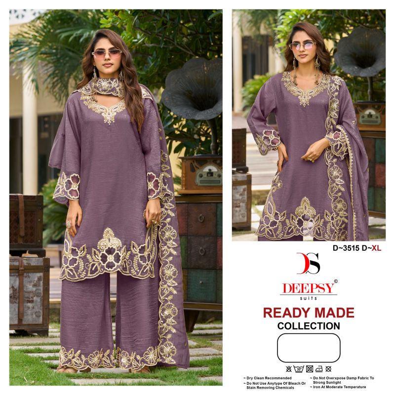 Deepsy D 3515 A To D Readymade Crush Silk Beats Work Salwar Kameez Catalog — Wholesale Readymade Suit, Deepsy wholesale from Surat — Photo 3