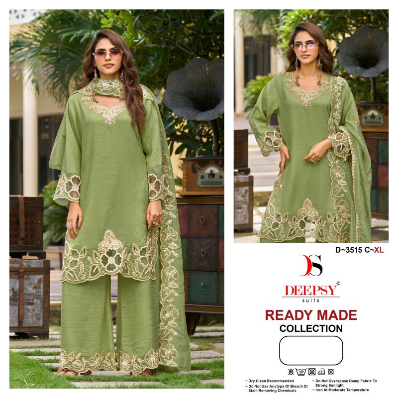 Deepsy D 3515 A To D Readymade Crush Silk Beats Work Salwar Kameez Catalog — Wholesale Readymade Suit, Deepsy wholesale from Surat — Photo 4