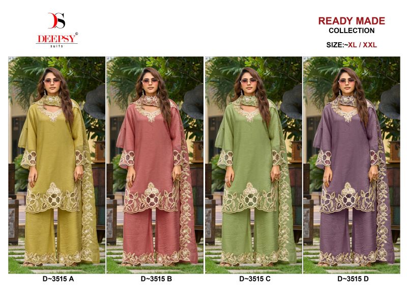 Deepsy D 3515 A To D Readymade Crush Silk Beats Work Salwar Kameez Catalog — Wholesale Readymade Suit, Deepsy wholesale from Surat — Photo 5