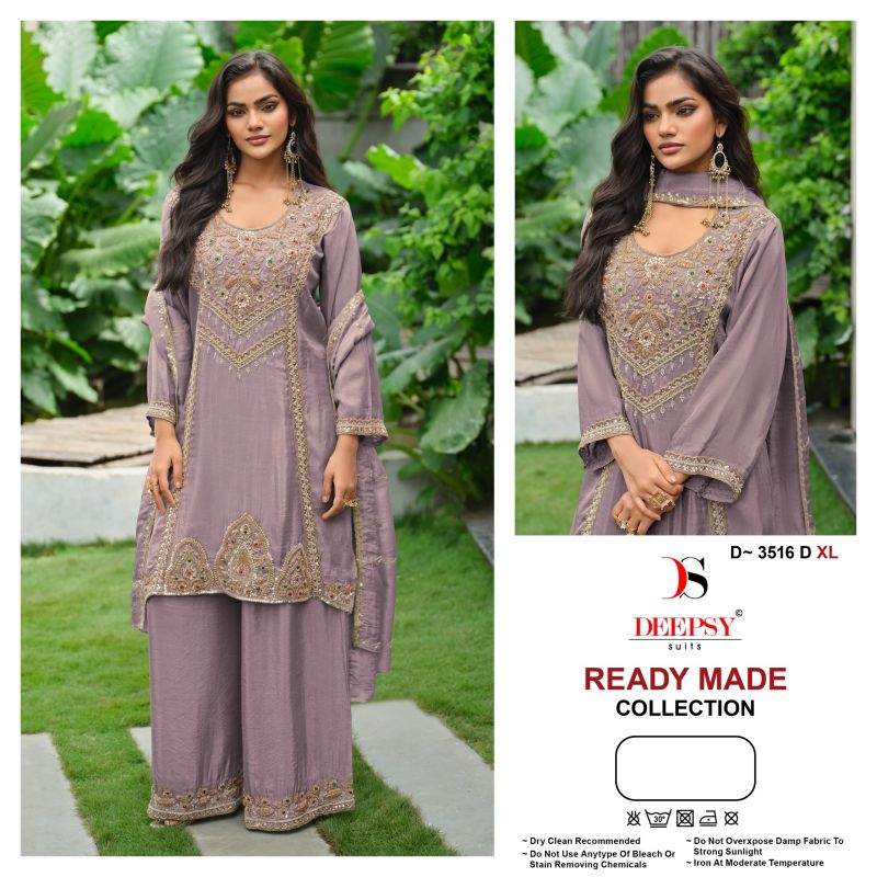 Deepsy D 3516 Pure Viscose Tissue Silk Beats Work Salwar Kameez — Wholesale Kurtis, Vardan Ethnic wholesale from Surat - Gallery Image 3
