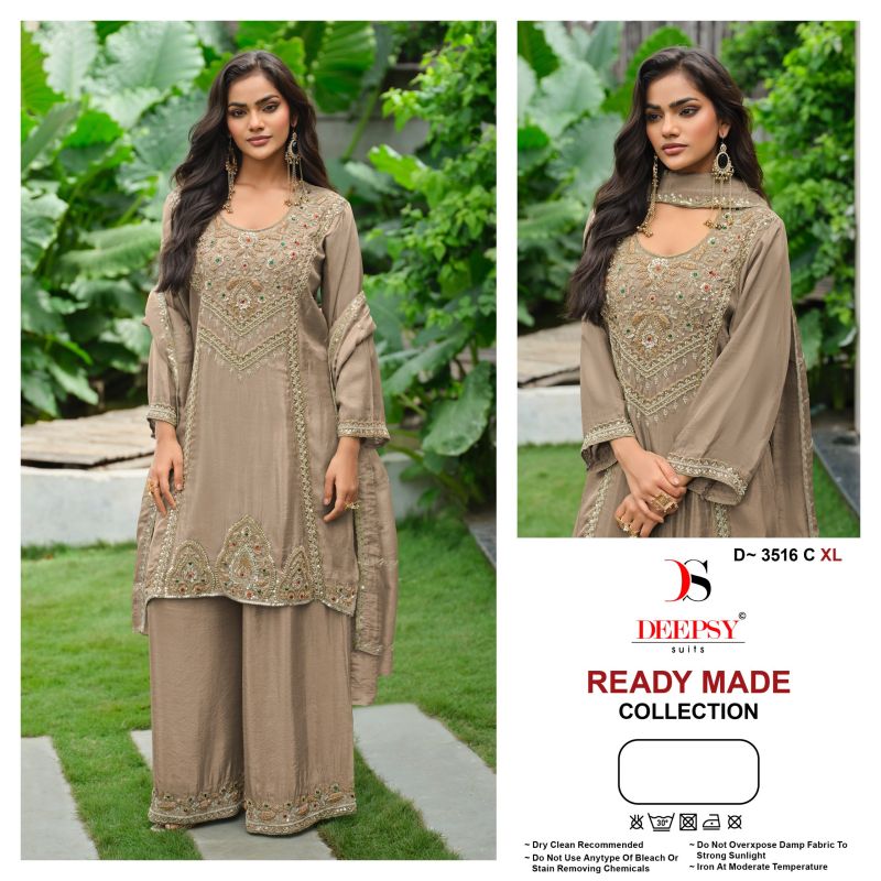 Deepsy D 3516 Pure Viscose Tissue Silk Beats Work Salwar Kameez — Wholesale Kurtis, Vardan Ethnic wholesale from Surat - Gallery Image 4