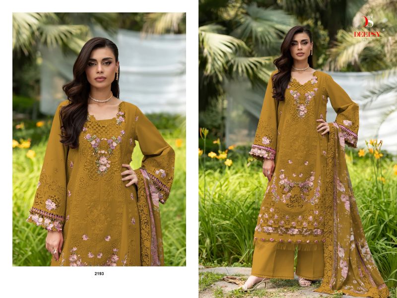 Deepsy Elaf Premium Superhit Cotton Self Embroidered Salwar Kameez — Wholesale Dress Material, Deepsy wholesale from Surat — view 5