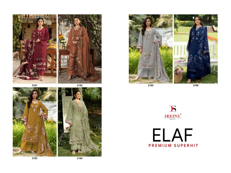 Deepsy Elaf Premium Superhit Cotton Self Embroidered Salwar Kameez — Wholesale Dress Material, Deepsy wholesale from Surat — view 7