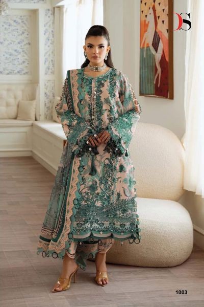 Deepsy Jade Premium Vol 5 Chiffon Dupatta Lawn Embroidered Pakistani Salwar Kameez