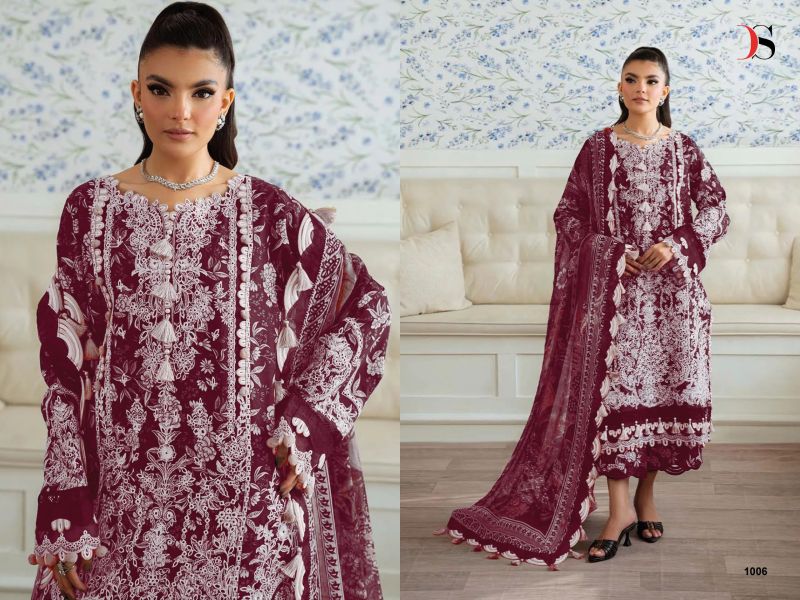 Deepsy Jade Premium Vol 5 Chiffon Dupatta Lawn Embroidered Pakistani Salwar Kameez — Wholesale Pakistani Suits wholesale from Surat - Gallery Image 5