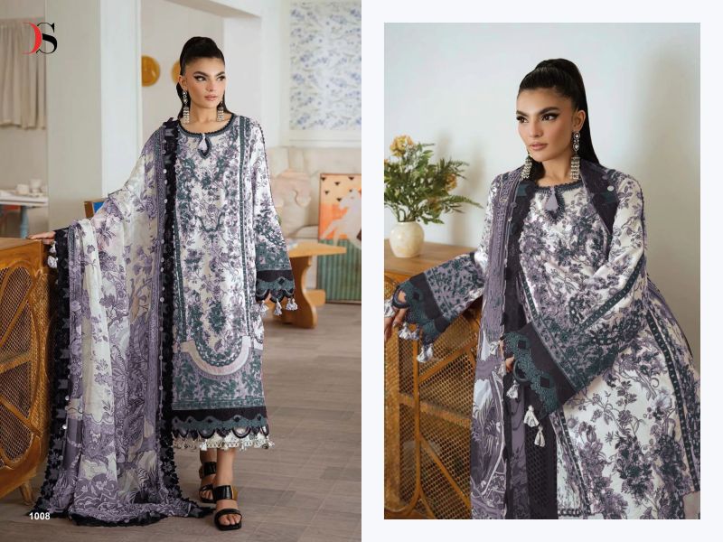 Deepsy Jade Premium Vol 5 Chiffon Dupatta Lawn Embroidered Pakistani Salwar Kameez — Wholesale Pakistani Suits wholesale from Surat - Gallery Image 7