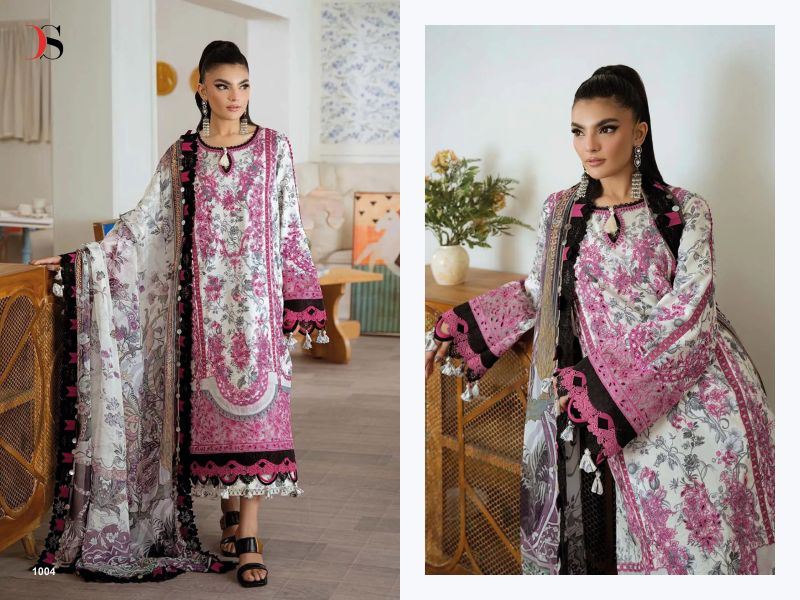 Deepsy Jade Premium Vol 5 Cotton Dupatta Lawn Embroidered Pakistani Salwar Kameez — Wholesale Pakistani Suits wholesale from Surat - Gallery Image 7