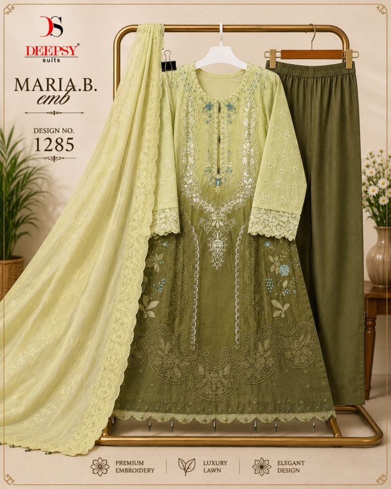 Deepsy R 1285 Cotton Embroidered Handmade Latkan Salwar Kameez — Wholesale Readymade Suit, Vardan Ethnic wholesale from Surat — view 4