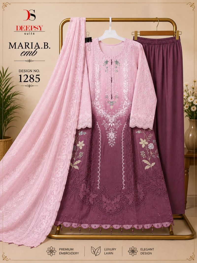 Deepsy R 1285 Cotton Embroidered Handmade Latkan Salwar Kameez — Wholesale Readymade Suit, Vardan Ethnic wholesale from Surat — view 5