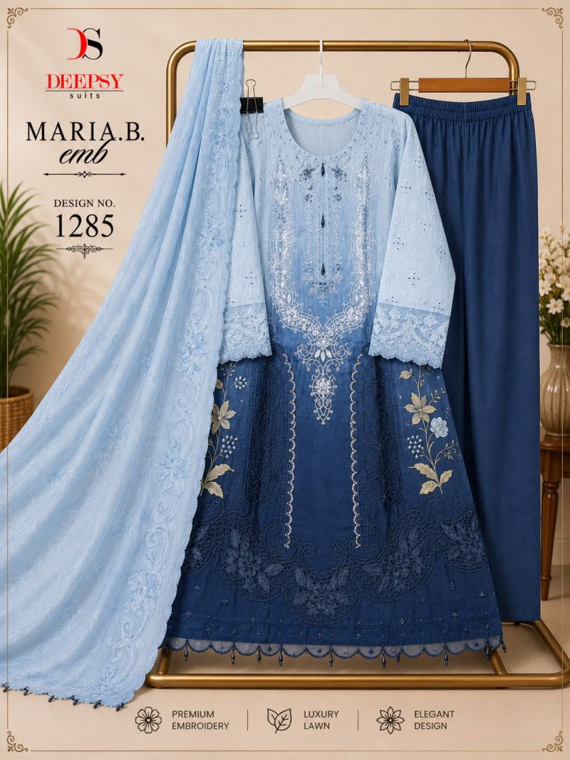 Deepsy R 1285 Cotton Embroidered Handmade Latkan Salwar Kameez — Wholesale Readymade Suit, Vardan Ethnic wholesale from Surat — view 3