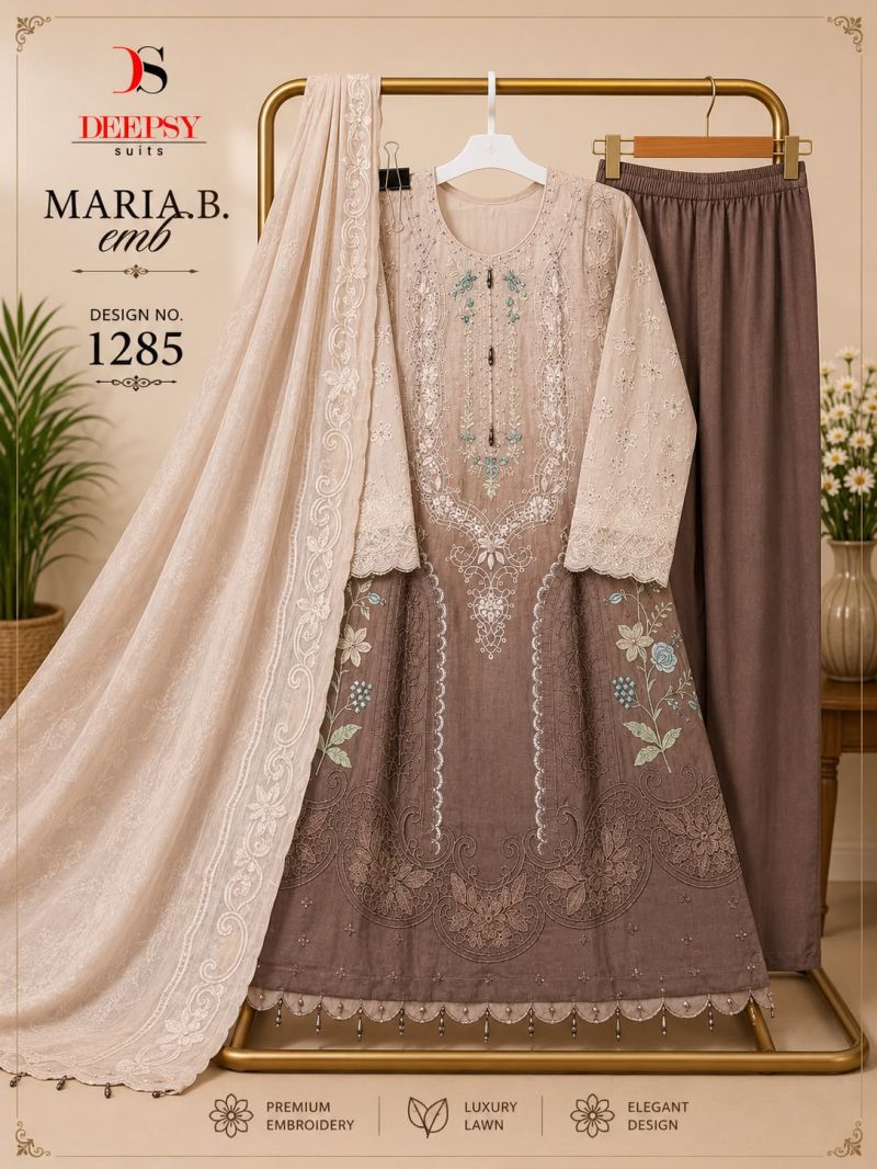 Deepsy R 1285 Cotton Embroidered Handmade Latkan Salwar Kameez — Wholesale Readymade Suit, Vardan Ethnic wholesale from Surat — view 6