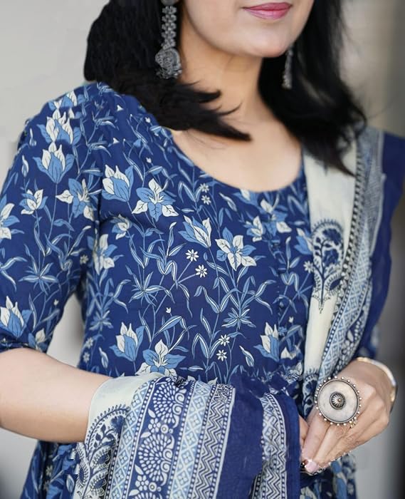 Dhruvi 495 Viscose Printed Kurti With Bottom Dupatta Set — Wholesale Kurtis wholesale from Surat — view 3
