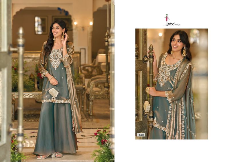 Eba Noorani Fandy Satin Beats Work Designer Salwar Kameez — Wholesale Readymade Suit, Vardan Ethnic wholesale from Surat — Photo 3