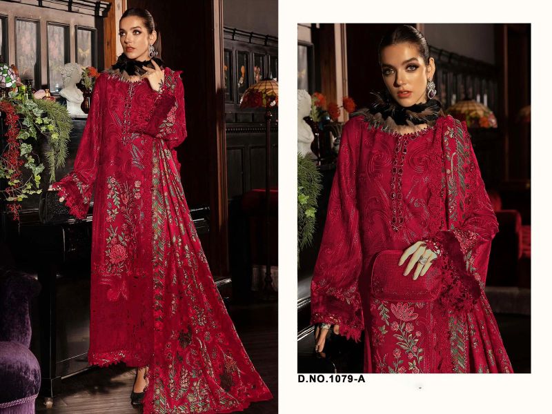 Florent 1079 A To D Cambric Cotton Embroidered Salwar Kameez Catalog — Wholesale Dress Material, Florent wholesale from Surat - Gallery Image 3