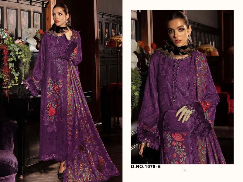 Florent 1079 A To D Cambric Cotton Embroidered Salwar Kameez Catalog — Wholesale Dress Material, Florent wholesale from Surat - Gallery Image 4