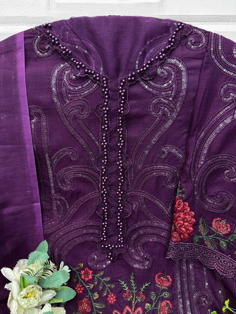 Florent 1079 A To D Cambric Cotton Embroidered Salwar Kameez Catalog — Wholesale Dress Material, Florent wholesale from Surat - Gallery Image 8