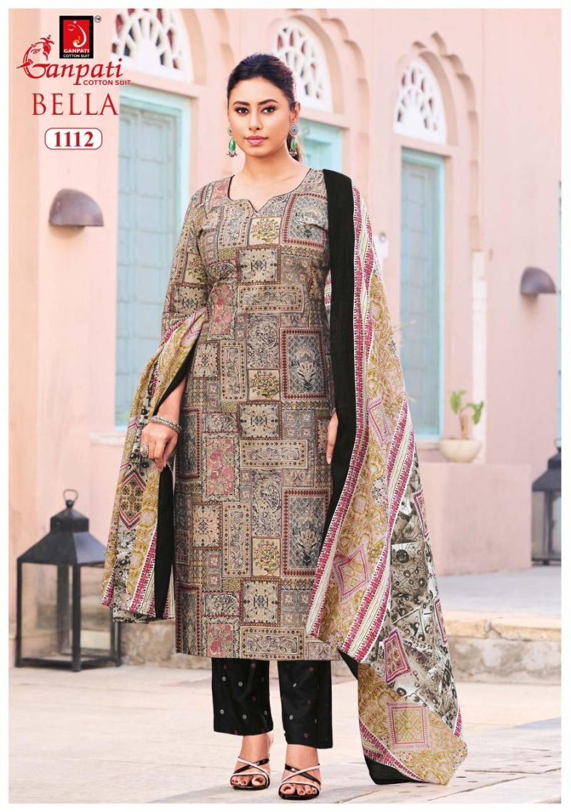 Ganpati Bella Vol 11 Cotton Printed Dress Material Catalog — Cotton Dress Material, Ganpati Cotton Suit wholesale from Surat — Photo 2