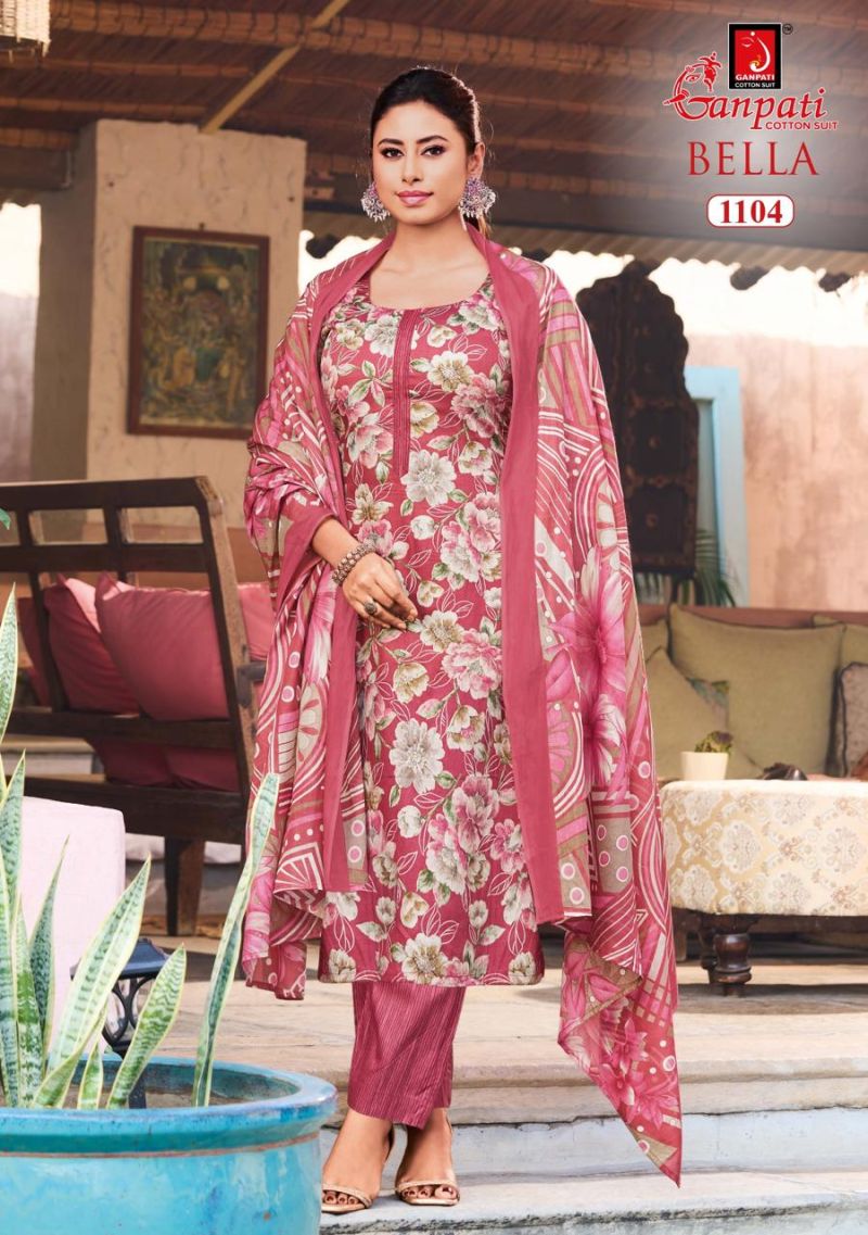 Ganpati Bella Vol 11 Cotton Printed Dress Material Catalog — Wholesale Dress Material wholesale from Surat — view 3