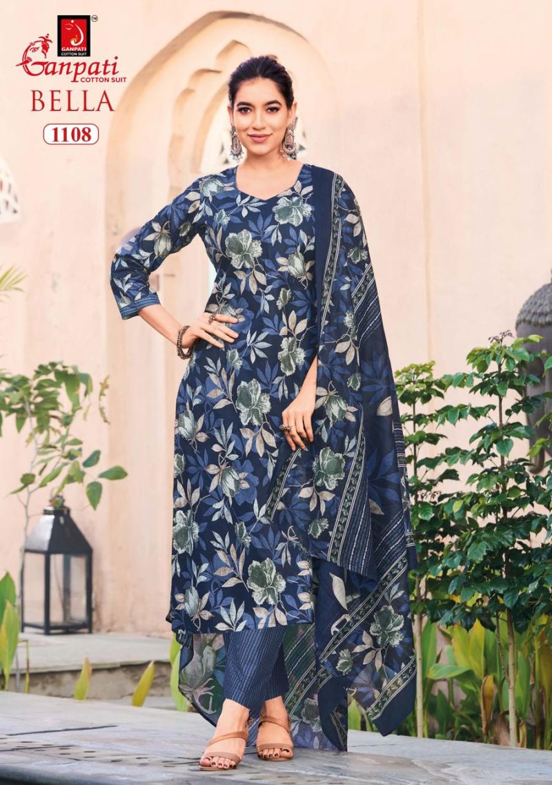 Ganpati Bella Vol 11 Cotton Printed Dress Material Catalog — Wholesale Dress Material wholesale from Surat — view 4