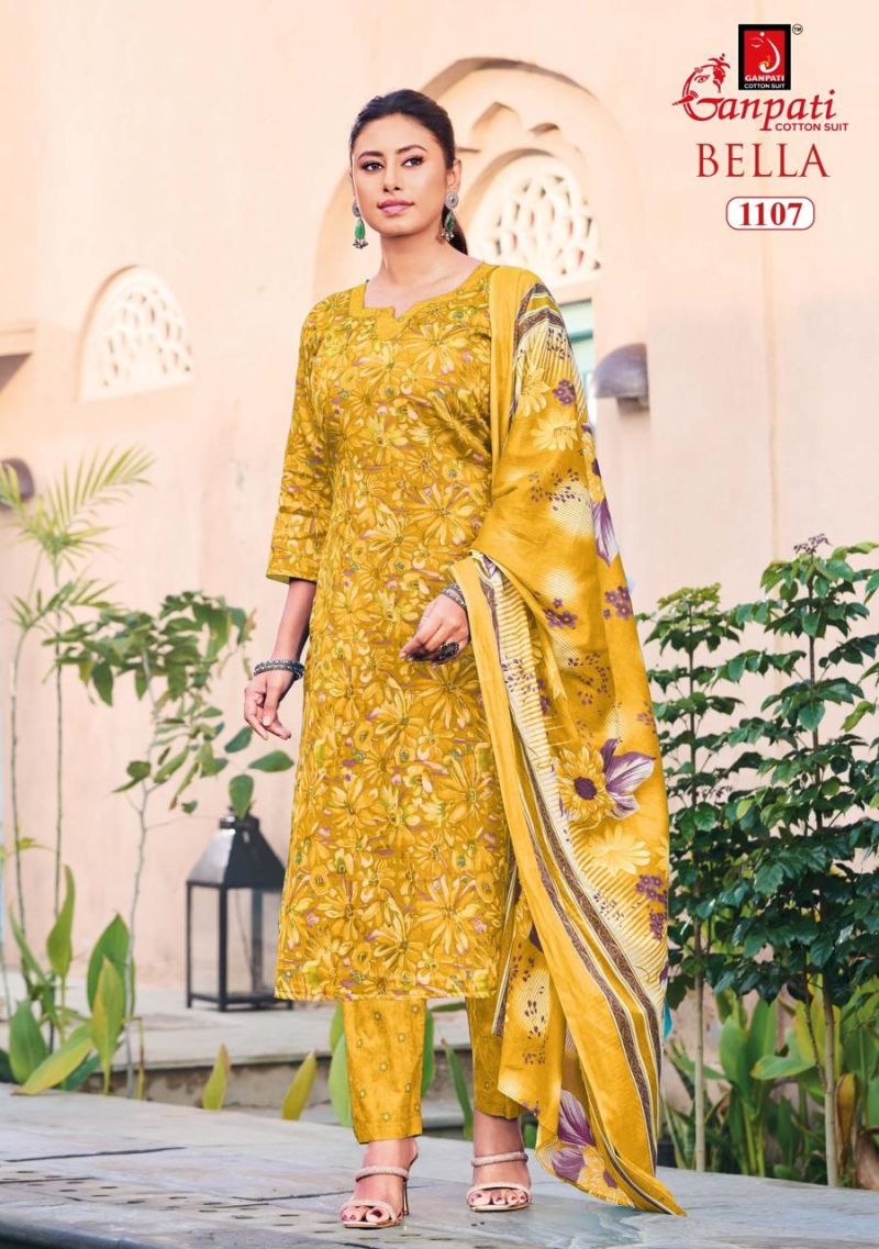 Ganpati Bella Vol 11 Cotton Printed Dress Material Catalog — Wholesale Dress Material wholesale from Surat — view 5