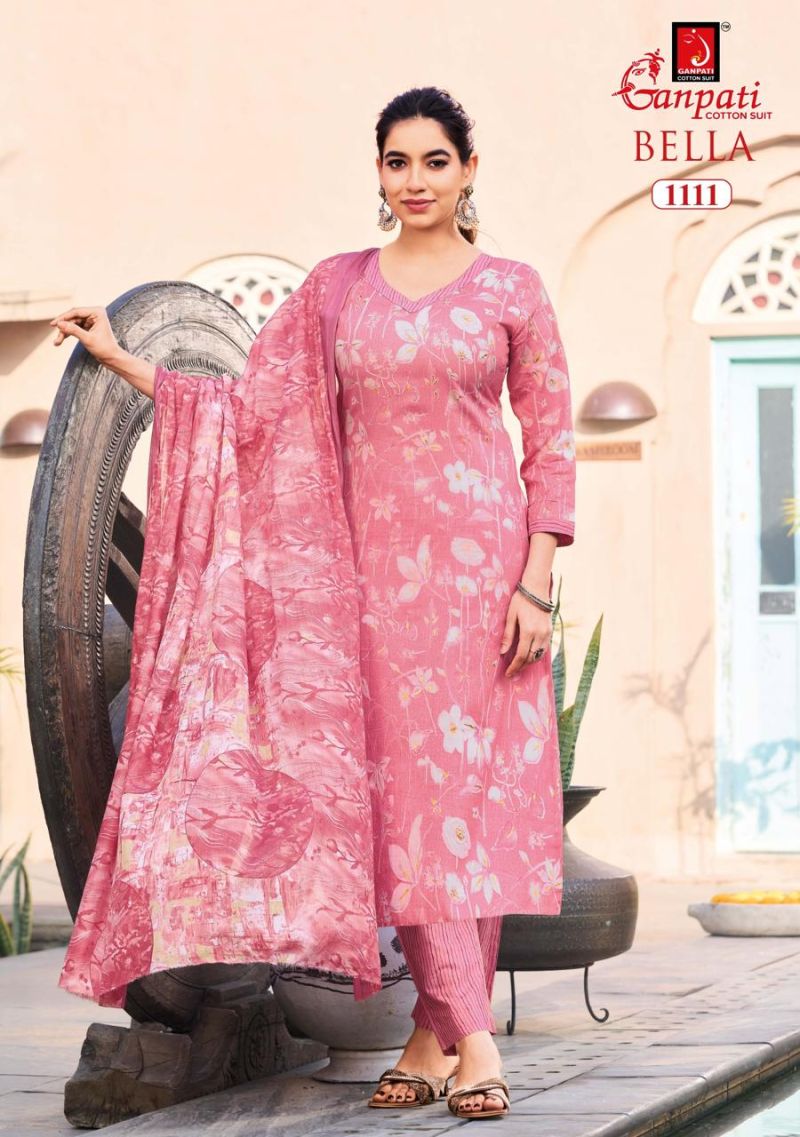 Ganpati Bella Vol 11 Cotton Printed Dress Material Catalog — Wholesale Dress Material wholesale from Surat — view 9