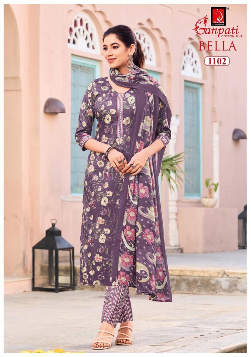 Ganpati Bella Vol 11 Cotton Printed Dress Material Catalog — Wholesale Dress Material wholesale from Surat — view 10