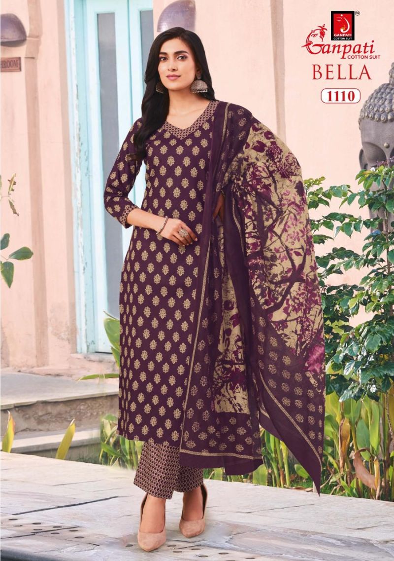 Ganpati Bella Vol 11 Cotton Printed Dress Material Catalog — Wholesale Dress Material wholesale from Surat — view 12