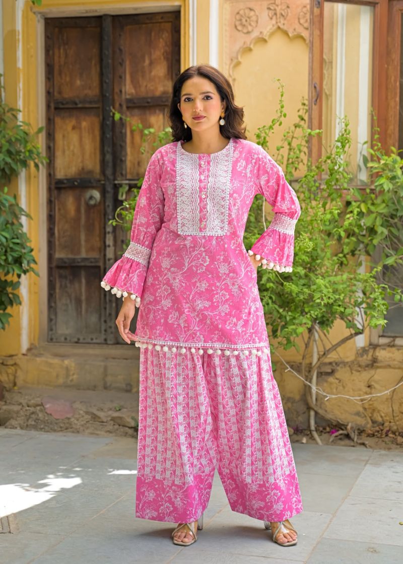  — Wholesale Cotton Kurti Pant Set, Vardan Ethnic wholesale from Surat — view 2