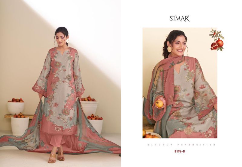 Glossy Simar Taraana Organza Digital Print Hand Work Salwar Kameez — Wholesale Readymade Suit, Vardan Ethnic wholesale from Surat — view 3