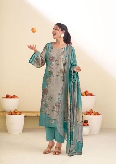 Glossy Simar Taraana Organza Digital Print Hand Work Salwar Kameez