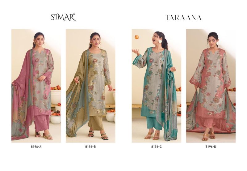 Glossy Simar Taraana Organza Digital Print Hand Work Salwar Kameez — Wholesale Readymade Suit, Vardan Ethnic wholesale from Surat — view 6