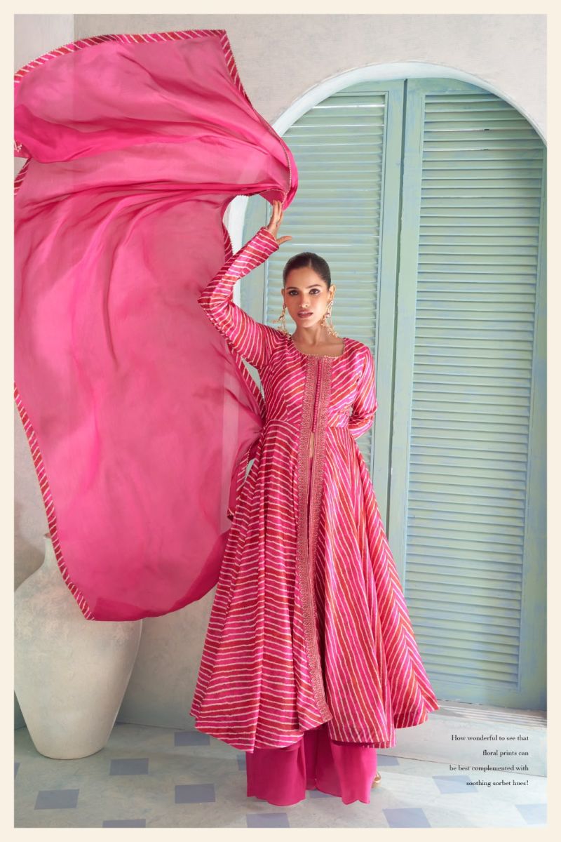 Gulkayra Vanilla Chinon Digital Print Embroidered Top Bottom Dupatta Catalog — Wholesale Kurtis, Vardan Ethnic wholesale from Surat — view 3