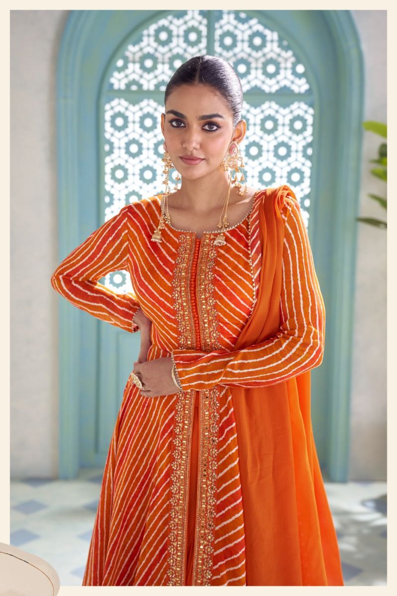 Gulkayra Vanilla Chinon Digital Print Embroidered Top Bottom Dupatta Catalog — Wholesale Kurtis, Vardan Ethnic wholesale from Surat — view 4