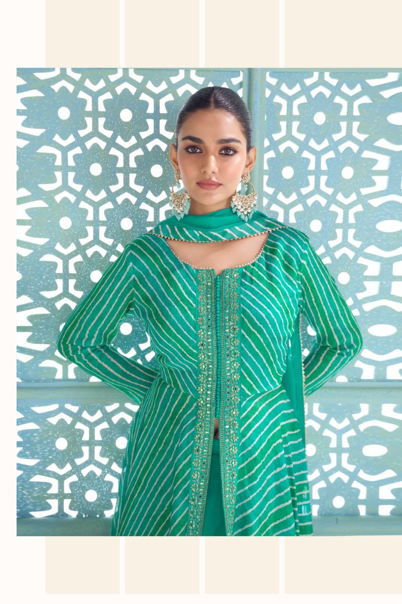 Gulkayra Vanilla Chinon Digital Print Embroidered Top Bottom Dupatta Catalog — Wholesale Kurtis, Vardan Ethnic wholesale from Surat — view 6