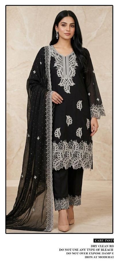 Hoor Tex 925 A To D Georgette Embroidered Salwar Kameeez Collection — Wholesale Kurtis, hoor Tex wholesale from Surat — view 1