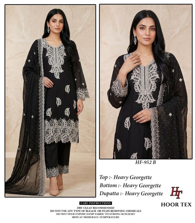 Hoor Tex 925 A To D Georgette Embroidered Salwar Kameeez Catalog — Wholesale Kurtis wholesale from Surat — view 2