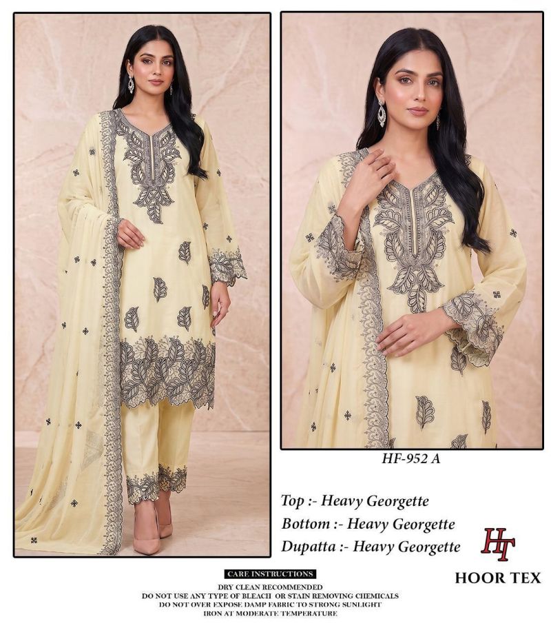Hoor Tex 925 A To D Georgette Embroidered Salwar Kameeez Catalog — Wholesale Kurtis wholesale from Surat — view 4