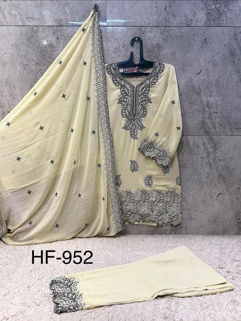 Hoor Tex 925 A To D Georgette Embroidered Salwar Kameeez Catalog — Wholesale Kurtis wholesale from Surat — view 5