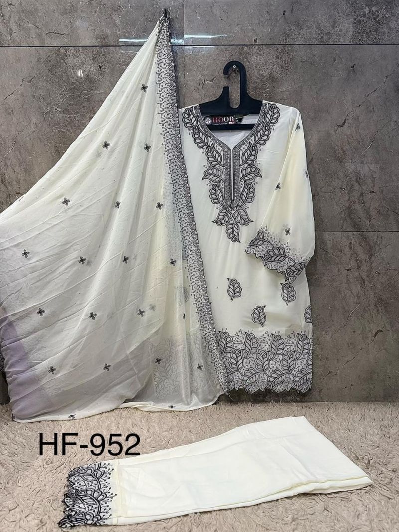 Hoor Tex 925 A To D Georgette Embroidered Salwar Kameeez Catalog — Wholesale Kurtis wholesale from Surat — view 6