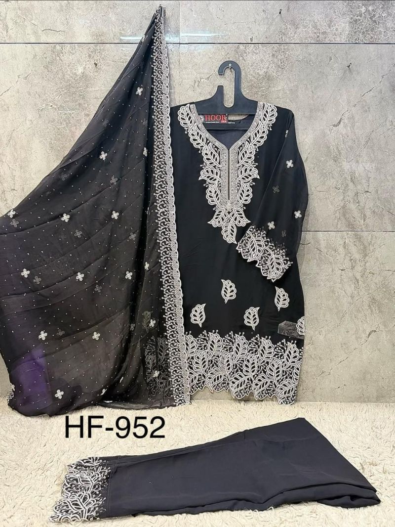 Hoor Tex 925 A To D Georgette Embroidered Salwar Kameeez Catalog — Wholesale Kurtis wholesale from Surat — view 7