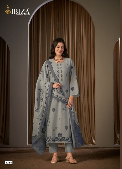 Ibiza Ekatya Muslin Digital Print With Embroidery Salwar Kameez