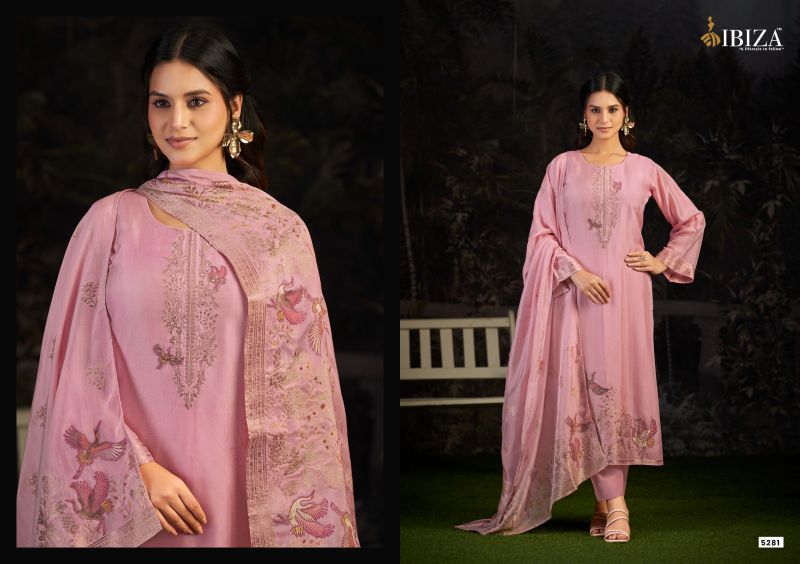 Ibiza Ishara Banglory Silk Jacquard Designer Salwar Kameez — Wholesale Dress Material, Vardan Ethnic wholesale from Surat — view 3