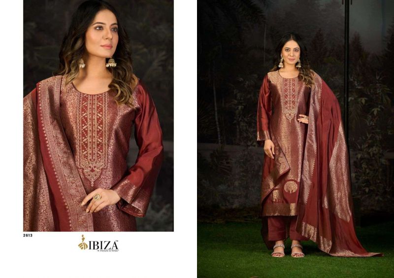 Ibiza Sakhi Vol 16 Pure Banglory Silk Jacquard Salwar Kameez — Wholesale Dress Material wholesale from Surat - Gallery Image 3