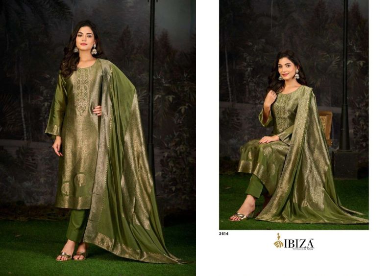 Ibiza Sakhi Vol 16 Pure Banglory Silk Jacquard Salwar Kameez — Wholesale Dress Material wholesale from Surat - Gallery Image 4
