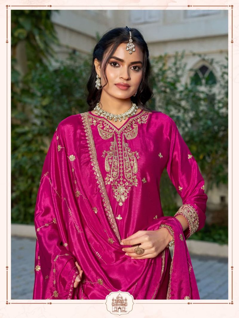 Indri 1127 To 1130 Blooming Chinon Sequence Embroidered Salwar Kameez — Wholesale Readymade Suit, Vardan Ethnic wholesale from Surat — view 6