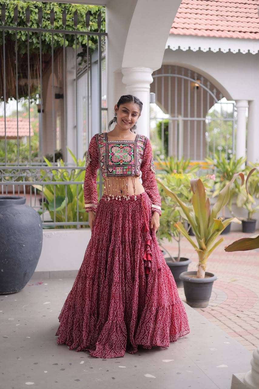 KA-5080 Navratri Collection 2026 – Designer Bandhani Lehenga Choli Product Overview — Singles, Vardan Ethnic wholesale from Surat — view 2