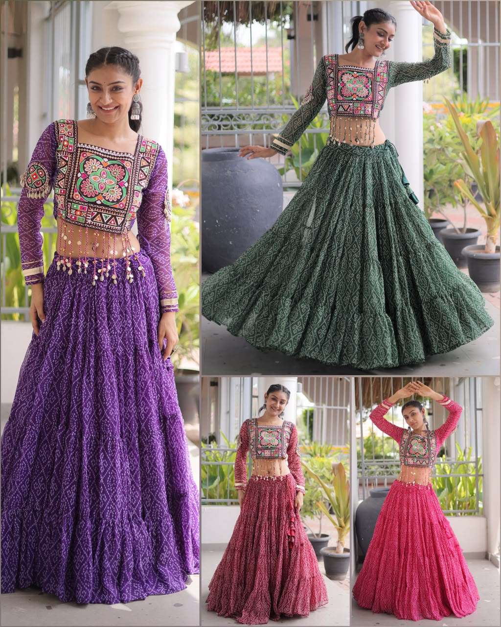 KA-5080 Navratri Collection 2026 – Designer Bandhani Lehenga Choli Product Overview — Singles, Vardan Ethnic wholesale from Surat — view 7