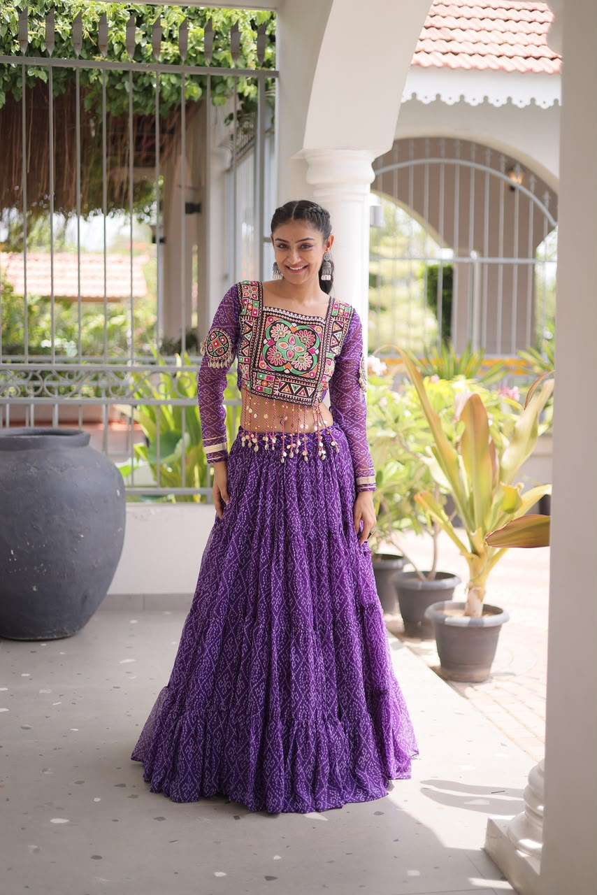 KA-5080 Navratri Collection 2026 – Designer Bandhani Lehenga Choli Product Overview — Singles, Vardan Ethnic wholesale from Surat — view 5