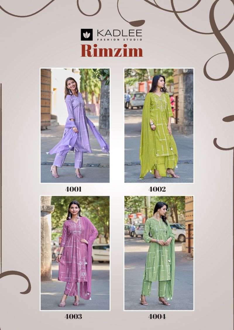 Kadlee Rimzim Rayon Printed Designer Kurti With Bottom Dupatta Catalog — Wholesale Kurtis wholesale from Surat — Photo 6